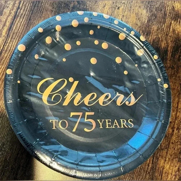 BUNDLE: 75th Birthday party decor package. 10 individual pieces. - Picture 7 of 16